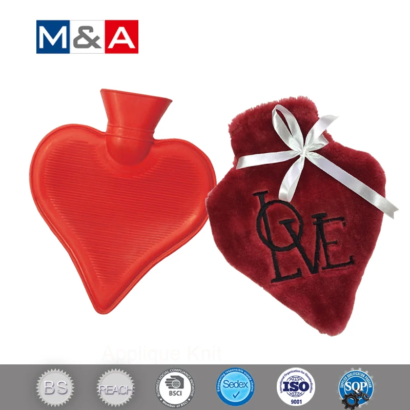 ISO Certificate Fast Delivery knitted hot water bottle rubber
