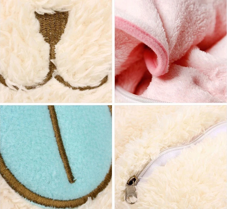 Новый продукт 100% полиэстер мягкий сенсорный приятный животных Подушка Одеяло