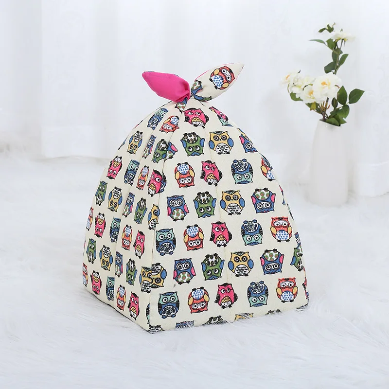 New Design Printed Canvas Pet Tent Playpen Outdoor Indoor For Small Dog Puppy Kennel Tents Cats Nest Toy House