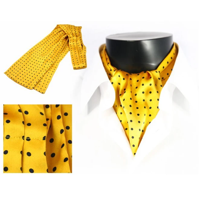  100% Последние Формальные высококачественные мужские галстуки в горошек из шелка