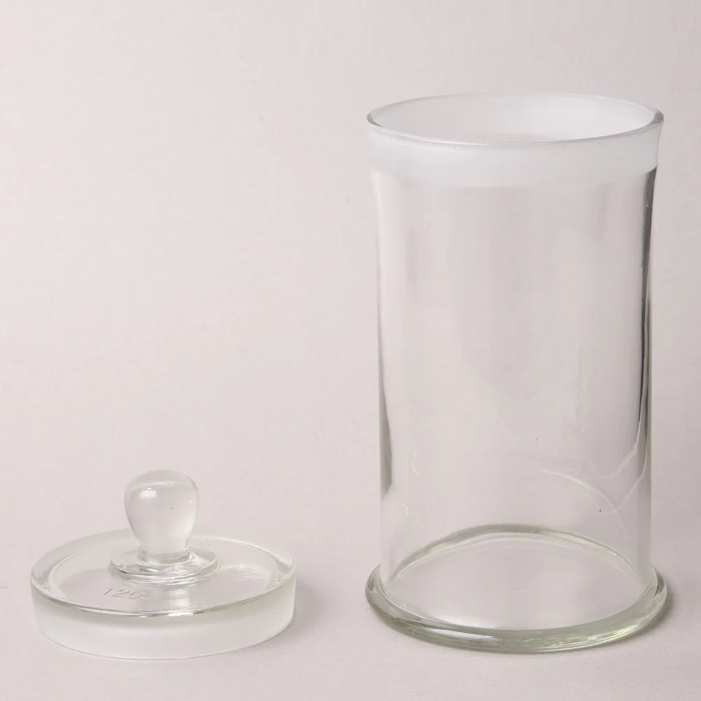 HUAOU 180x450mm Specimen Jar with Knob and ground-in glass stopper