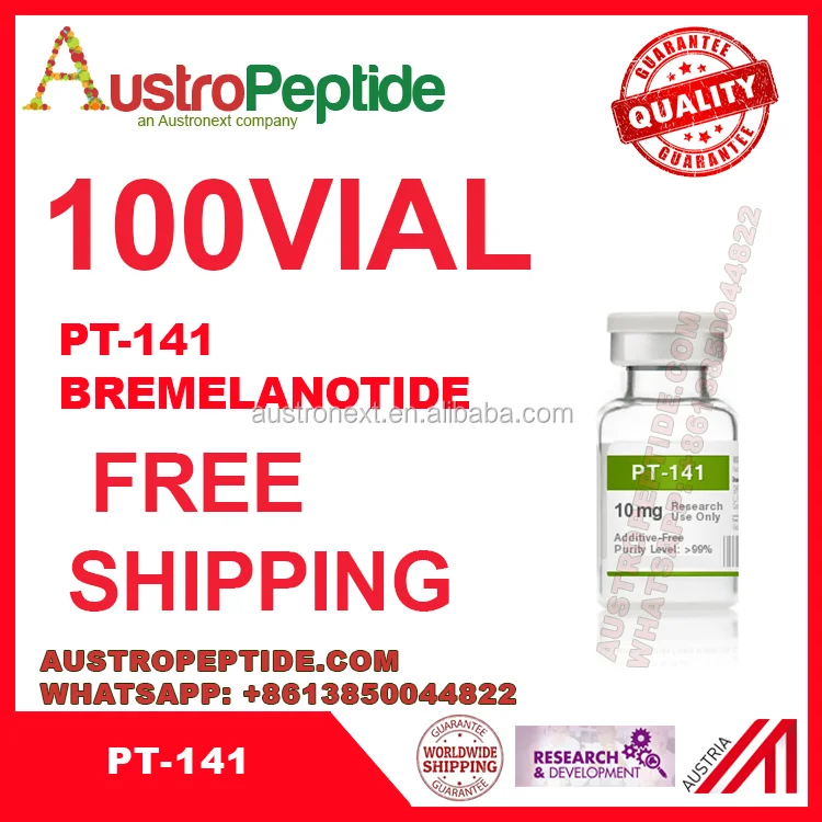 
China Supplier Peptide Melanotan Powder Melanotan2 10mg MT2 20mg PT-141 ipamorelin 5mg fragment 176-191 