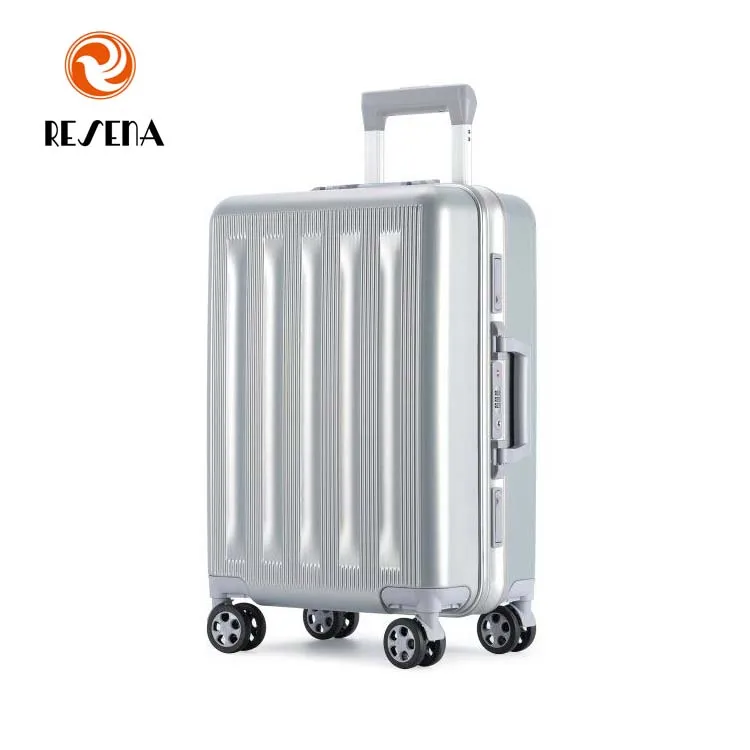 ABS+PC Matt TSA Lock Travel Trolley Aluminous Frame Luggage Set