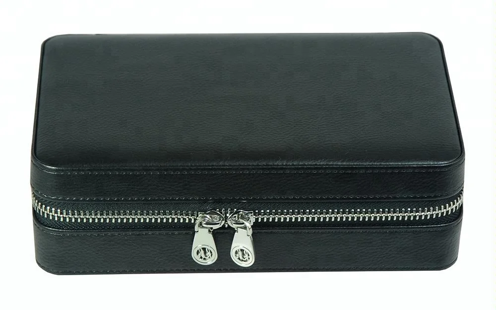 
Personalized Accessorized Traveler Portable Cigar Humidor Case 