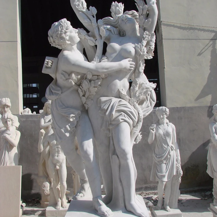 Life size natural marble hand-carved Soldier roman statues