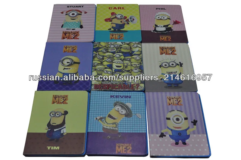 кожи высокого качества для ipad мини случае despicable со мной