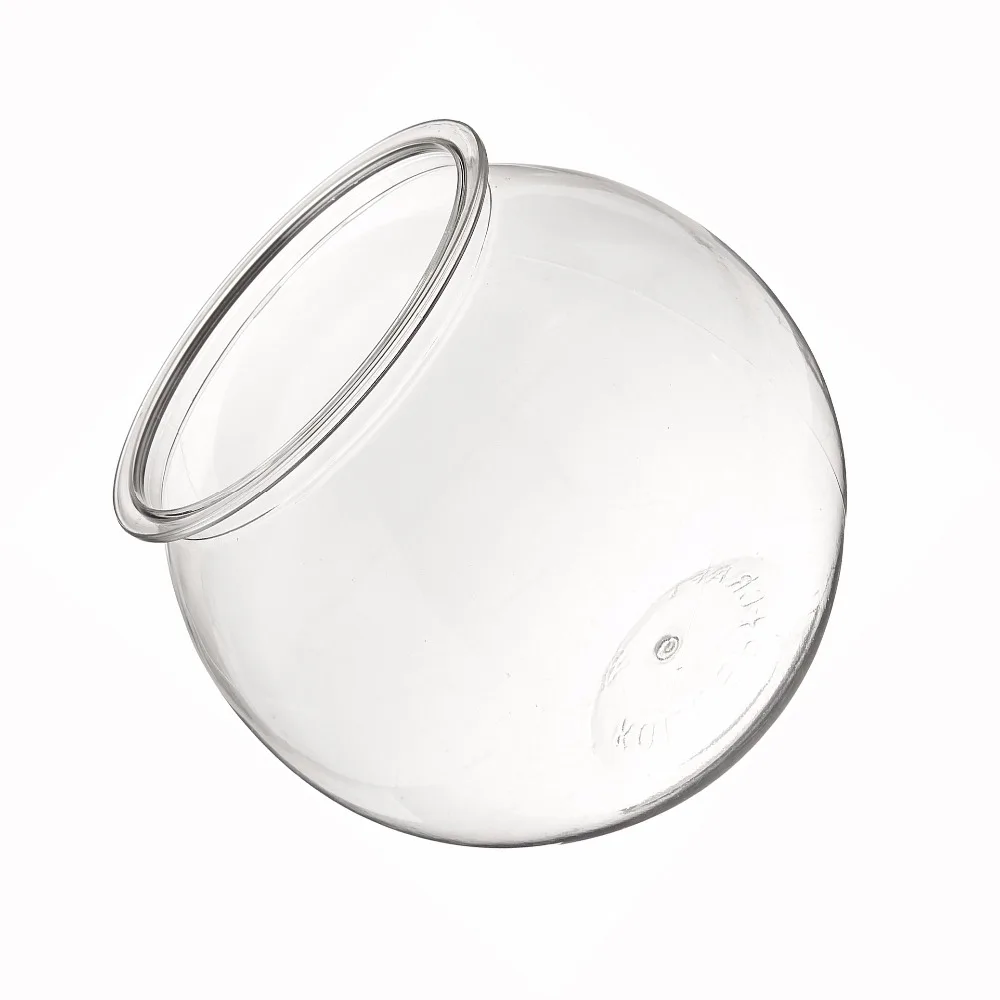New Plastic Fish Bowl Acrylic Goldfish Tank Bowl Clear Round Gallon Glass Fish Bowl-Drum For Home Decor