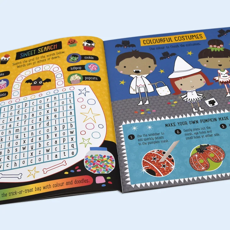 2024 best selling custom New design educational softcover  activity story book children for kids