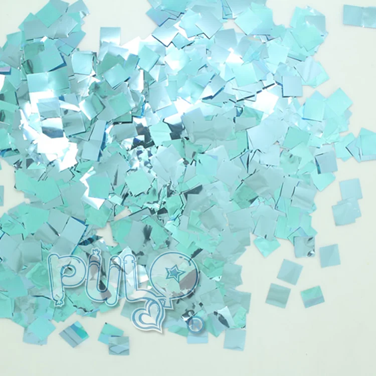 
1cm square metallic balloon confetti for party decoration 