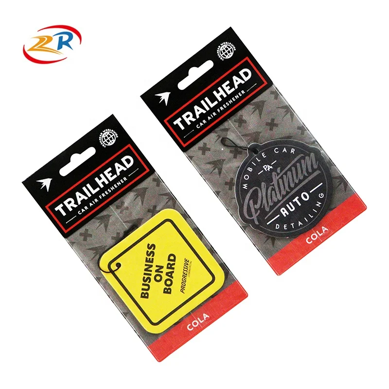 custom logo hanging car air fresheners wholesale