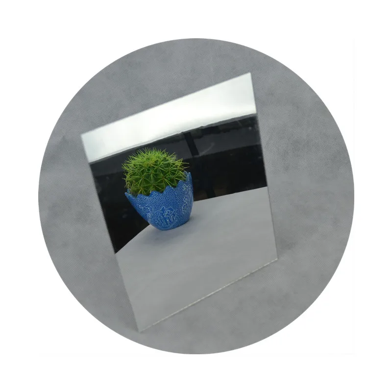 
Plastic Acrylic Mirror Sheet 300x400x2mm Thick Bathroom Decor PMMA Wall Stickers One Way Mirrors Decorative 