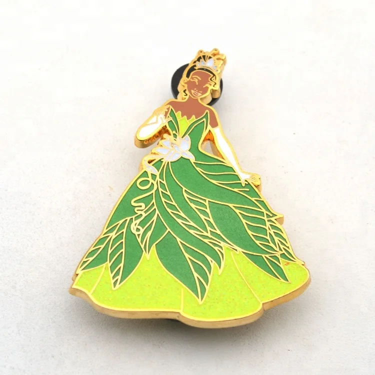 
Customized Cartoon Princess Shape Gift Pin 