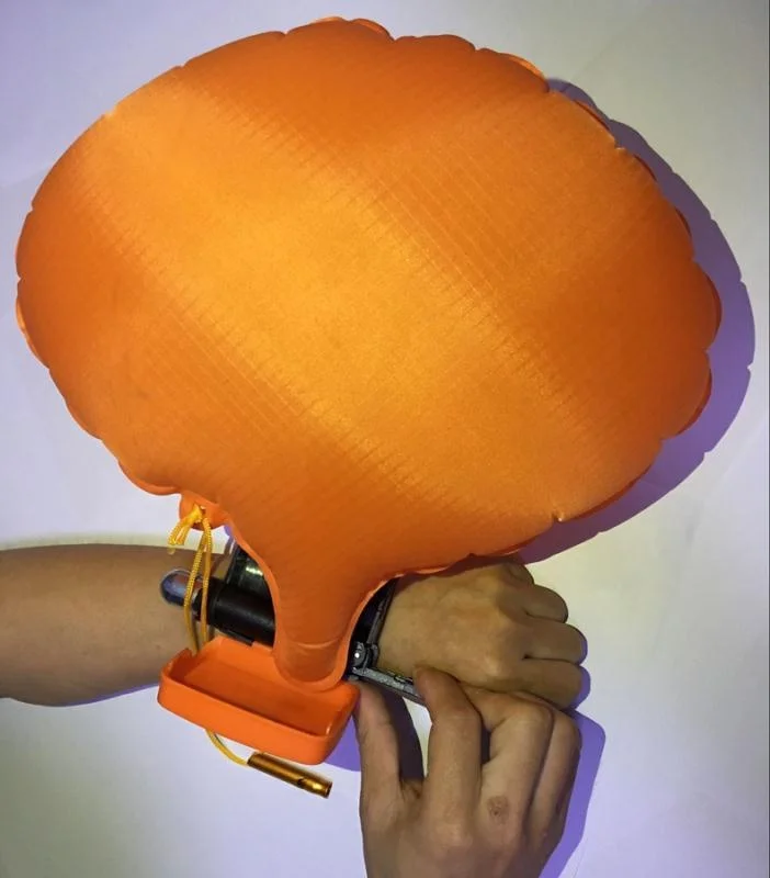 Mini Wearable inflatable life buoy self rescue bracelet for swimming