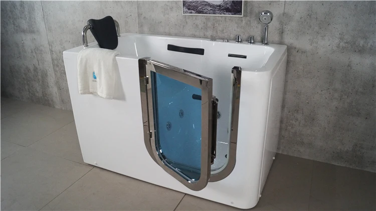 CUPC White Wheelchair Accessible Bathtub acrylic handicapped bathtub saft step in tub