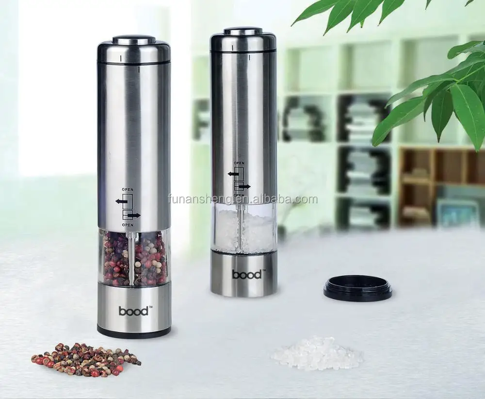 
Electric Salt & Pepper Grinder/ New Design Stainless steel Salt & Pepper Mill 
