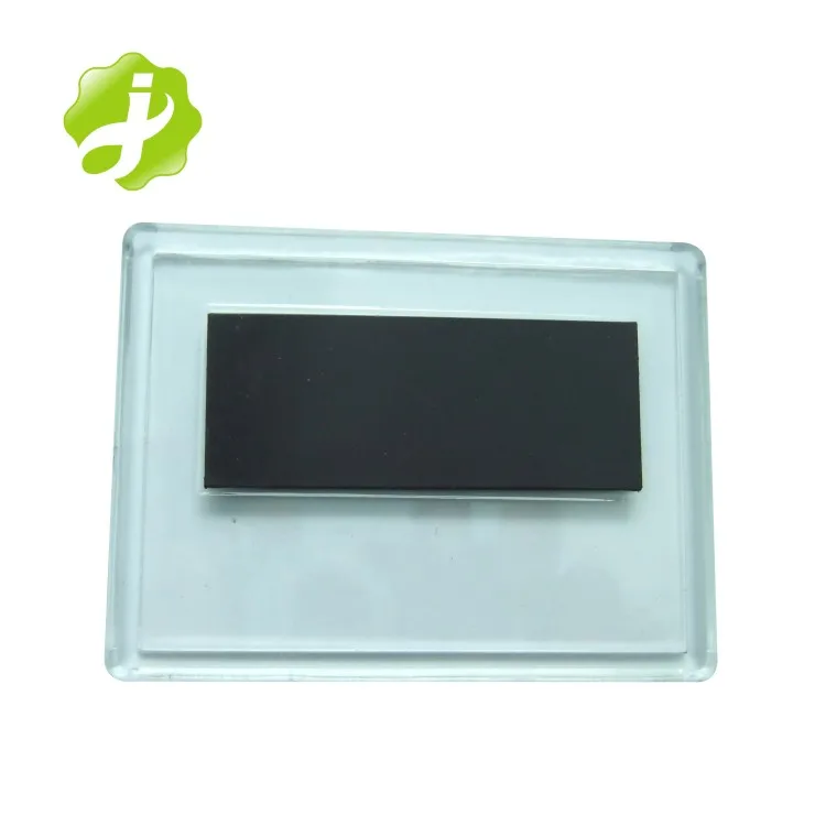 Wholesale cheap Blank Clear advertising Acrylic Fridge Magnets with photo insert