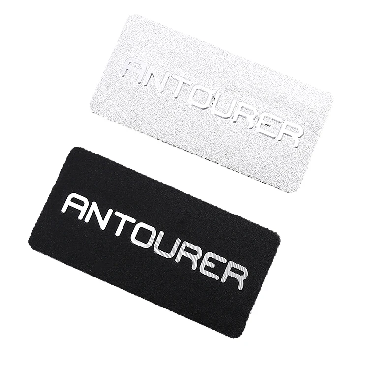 Custom Metal Brand Logo Label Sticker Metal Aluminum Nameplate Sticker Die Casting Logo