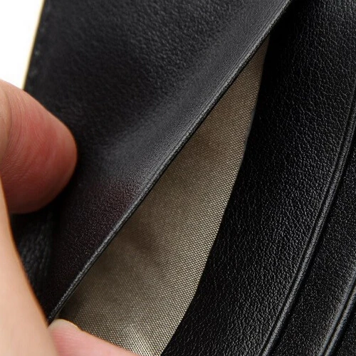 Credit Card Holder, Springk Slim Mini& Stylish RFID Blocking Wallet Carbon Fiber Leather Wallet Short for Men and Women