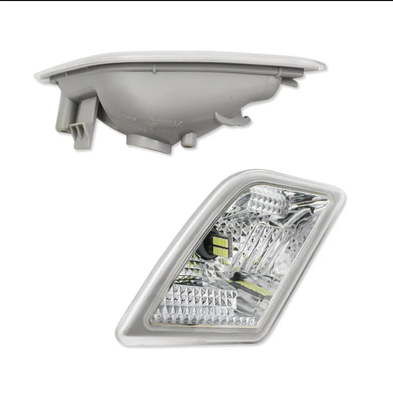 Clear Lens Side Marker Lights w/White LED For 2008-2011 Mercedes Benz W204 C250 C300 C350 C63 AMG Side Marker Lights