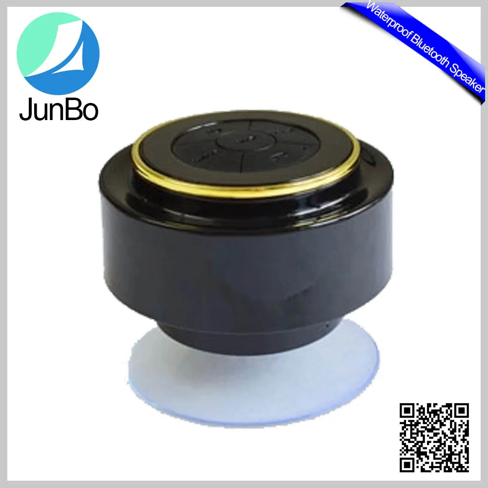 China Factory JunBo Top Quality Waterproof Bluetooth Speaker with Suction Cup