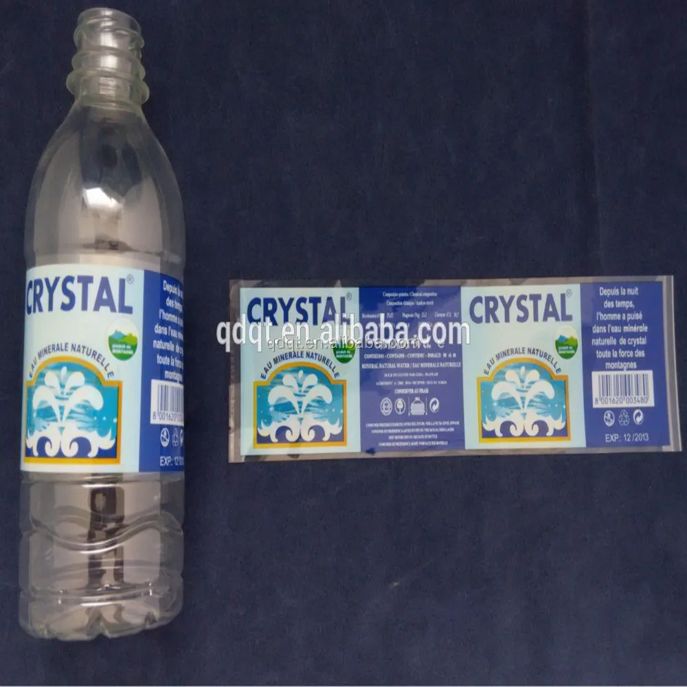 soft drinking bottle self adhesive label