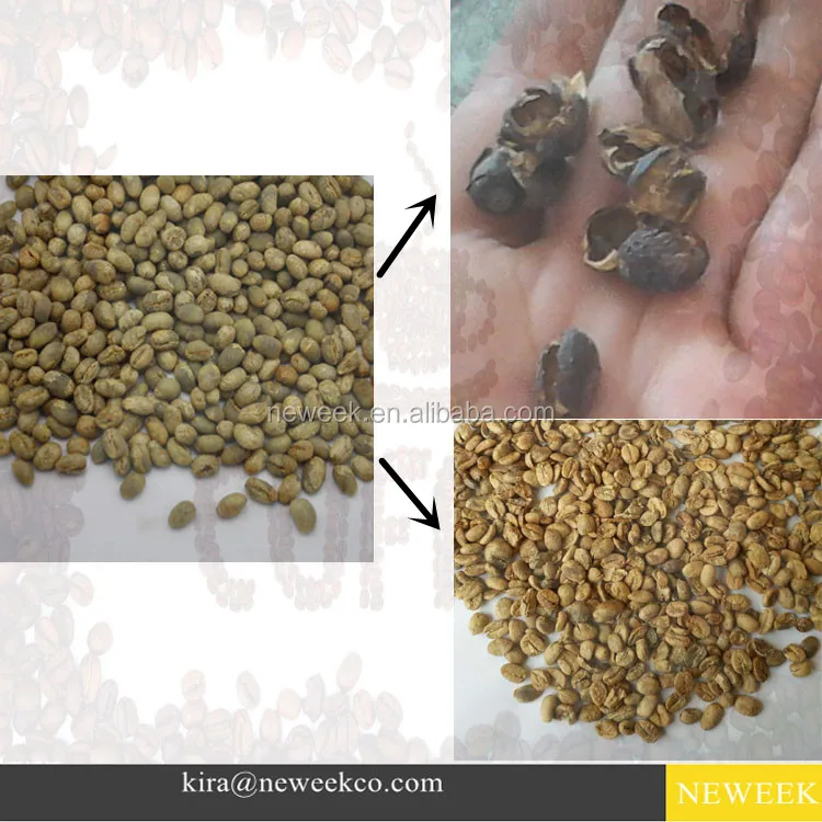 NEWEEK 3 roller cocoa processing dry black skin coffee bean sheller for sale