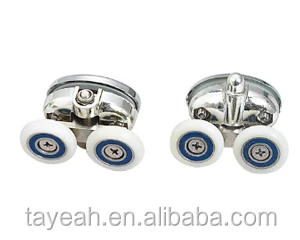 
shower room accessories 4mm to 6mm gray roller Pulley for sliding door 