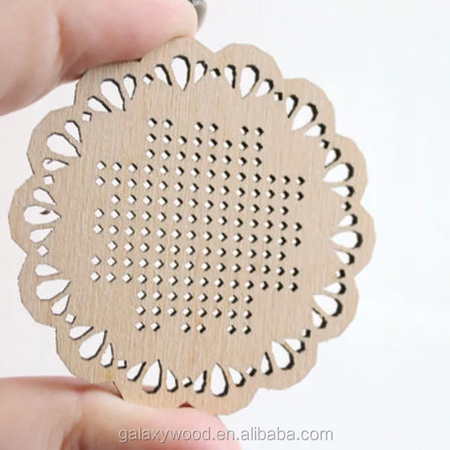 custom plywood blanks Wood Needlecraft Pendant for cross stitch