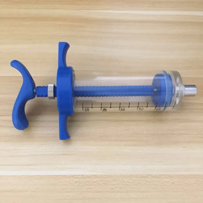 50ml veterinary instrument syringe with dose nut