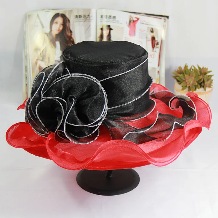 Women Funny Church Hat Simple Design Factory Wholesale Straw Hat