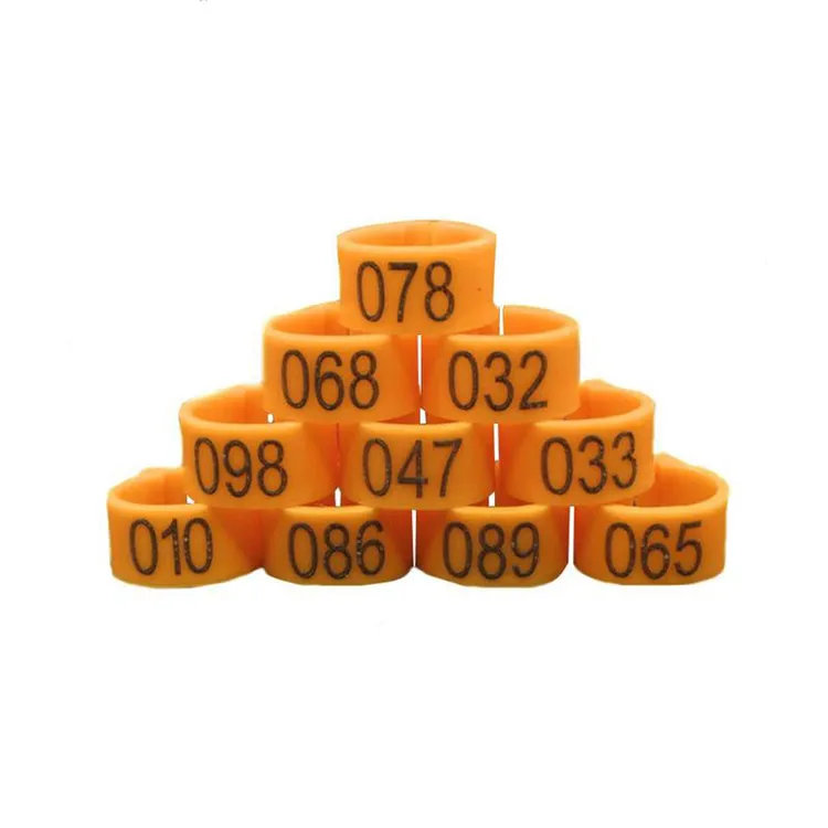 Cheaper price  Pigeon Leg Plastic Foot Clip Rings Band for Birds Chickens Tags Mixed Color pigeon foot ring