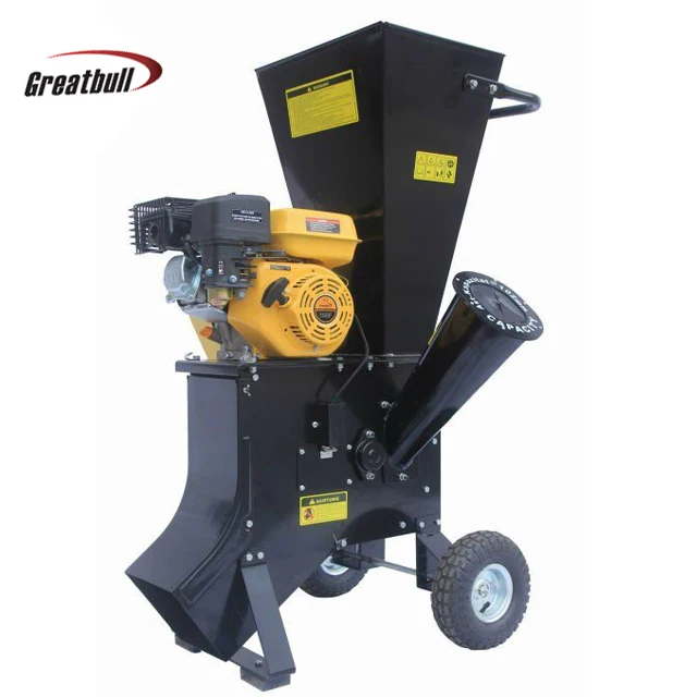 6.5hp бензиновый 4-тактный кромкооблицовочный древесины машина дробилка