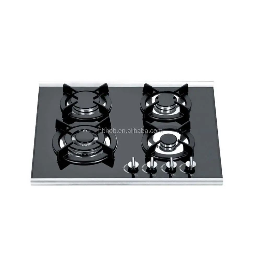 2017 Built-in Tempered Glass Kitchen 4 Burner Gas Cooking Range/Gas Hob/Gas Cooker