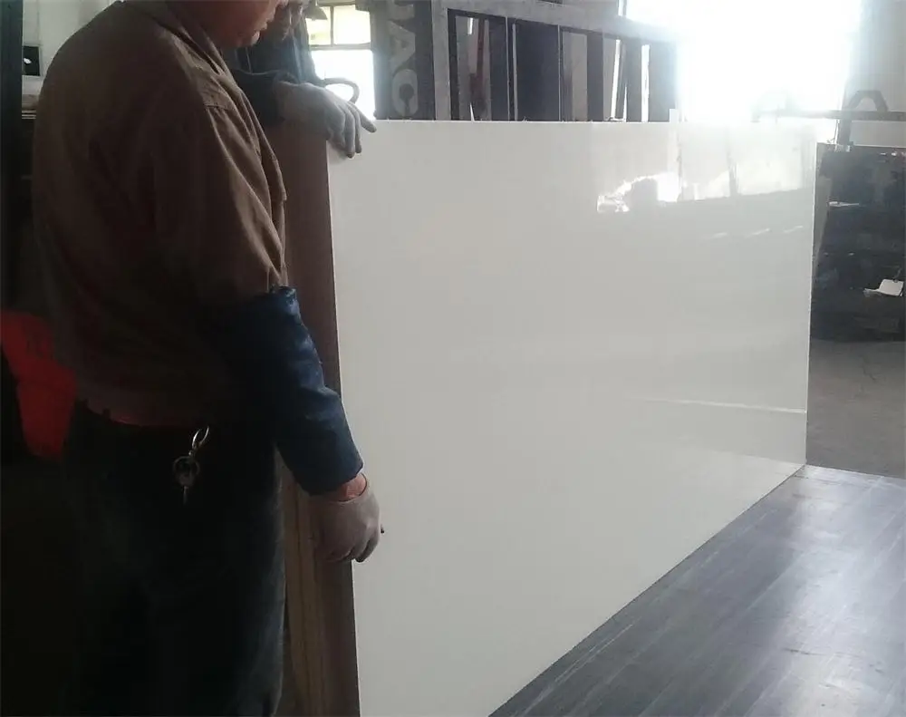 high gloss white 19mm Acrylic plywood sheets for modular kitchen cabinet door