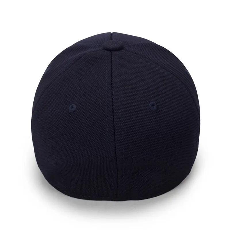 Wholesale Plain 100% Wool Baseball Caps Closed Cotton Navy Blue Hat