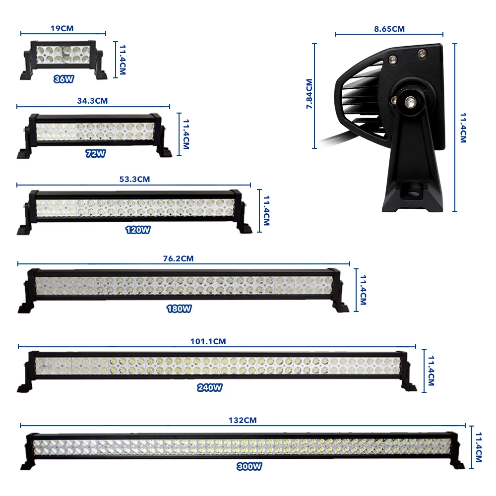 4x4 offroad led bar light 180w auto led lighting part