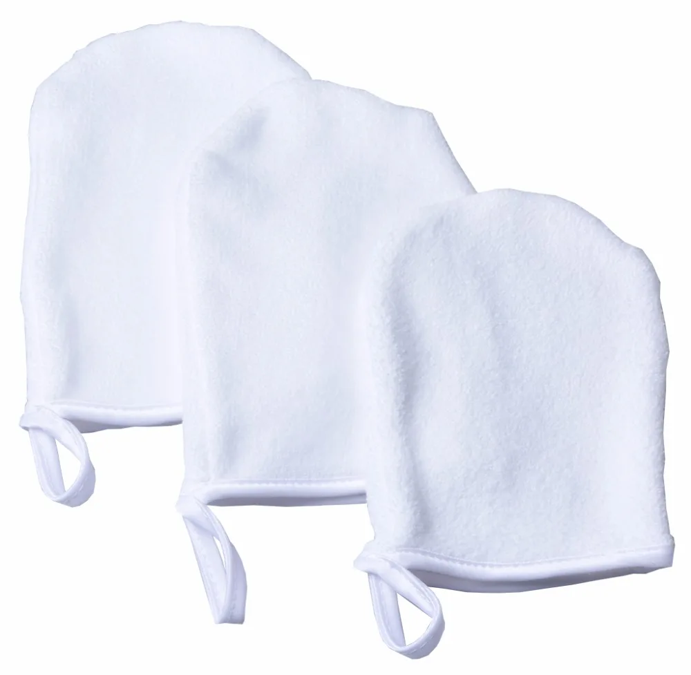 Microfiber Face Cleansing Gloves Reusable Facial Cloth Pads Makeup Remover Glove