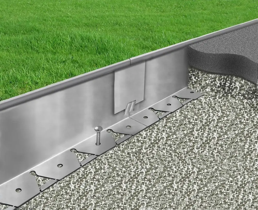 Metal lawn edging Weathering CORTEN Steel for garden