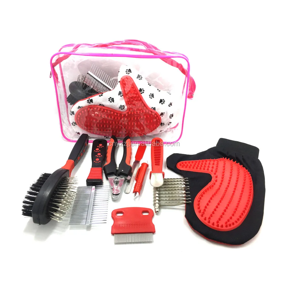 Reusable Pet Grooming Products 7 in 1 Kit with Self-Cleaning Base Tools Sticky Hair Device Hair Removal Brush