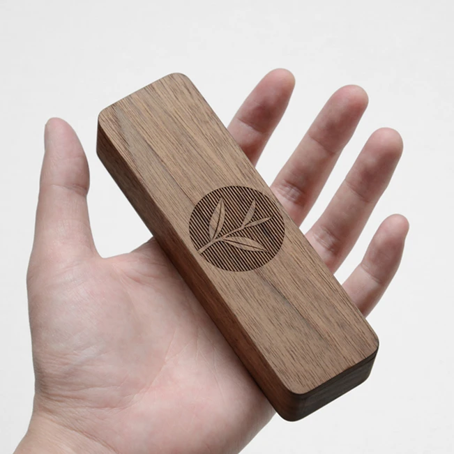 Индивидуальная Высококачественная портативная деревянная компактная упаковочная коробка для чая