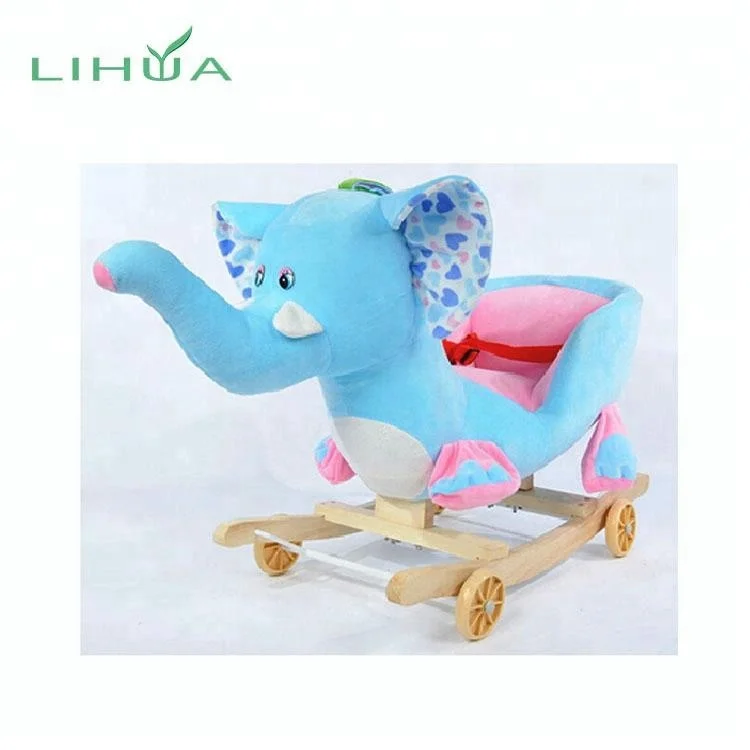 Custom Plush Stuffed Rocking Animal Ride On Toy