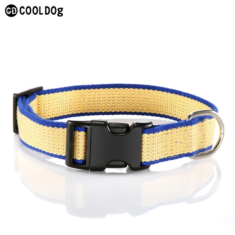 Colorful Dog Collar Pet Hemp Organic Bamboo Fiber Dog Collar