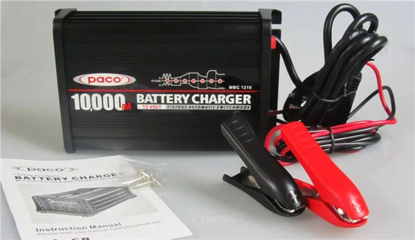 7 Stage Automatic Charging Battery Charger Output 110v Dc 12V 10A Standard Battery Electric PACO with CE CB Ross Certificate
