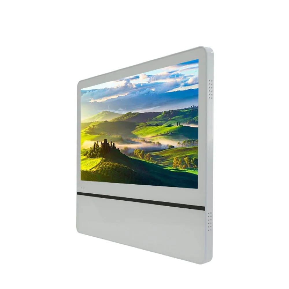 18.5 Inch totem LCD advertising display slim indoor with android and wifi