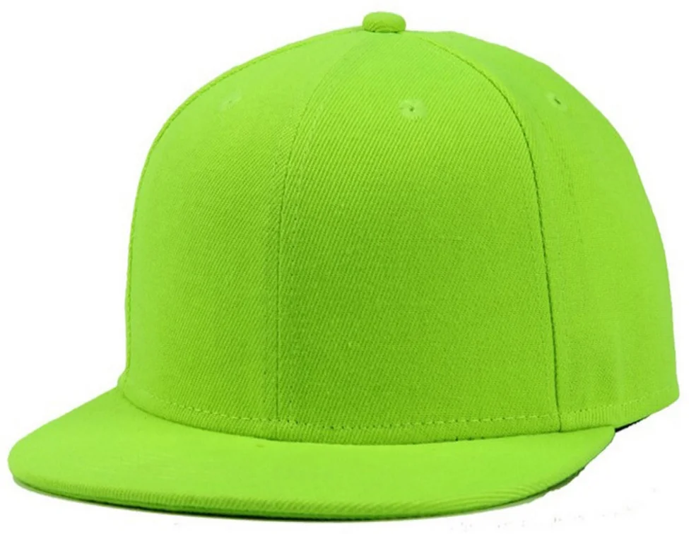 Wholesale stock unisex adult structured fashion blank cheap snapback plain hip hop hat cap