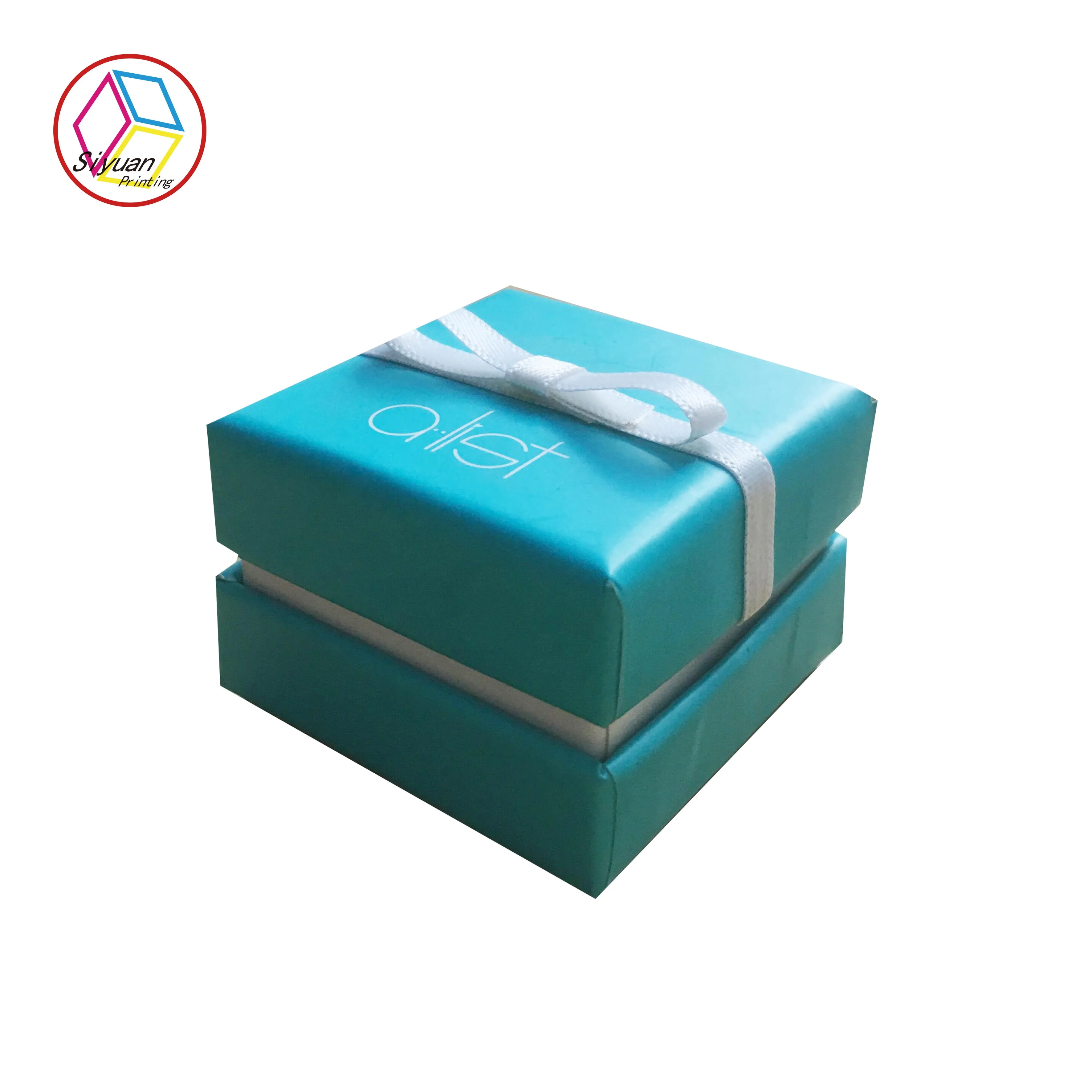 Custom logo velvet ring box for packaging
