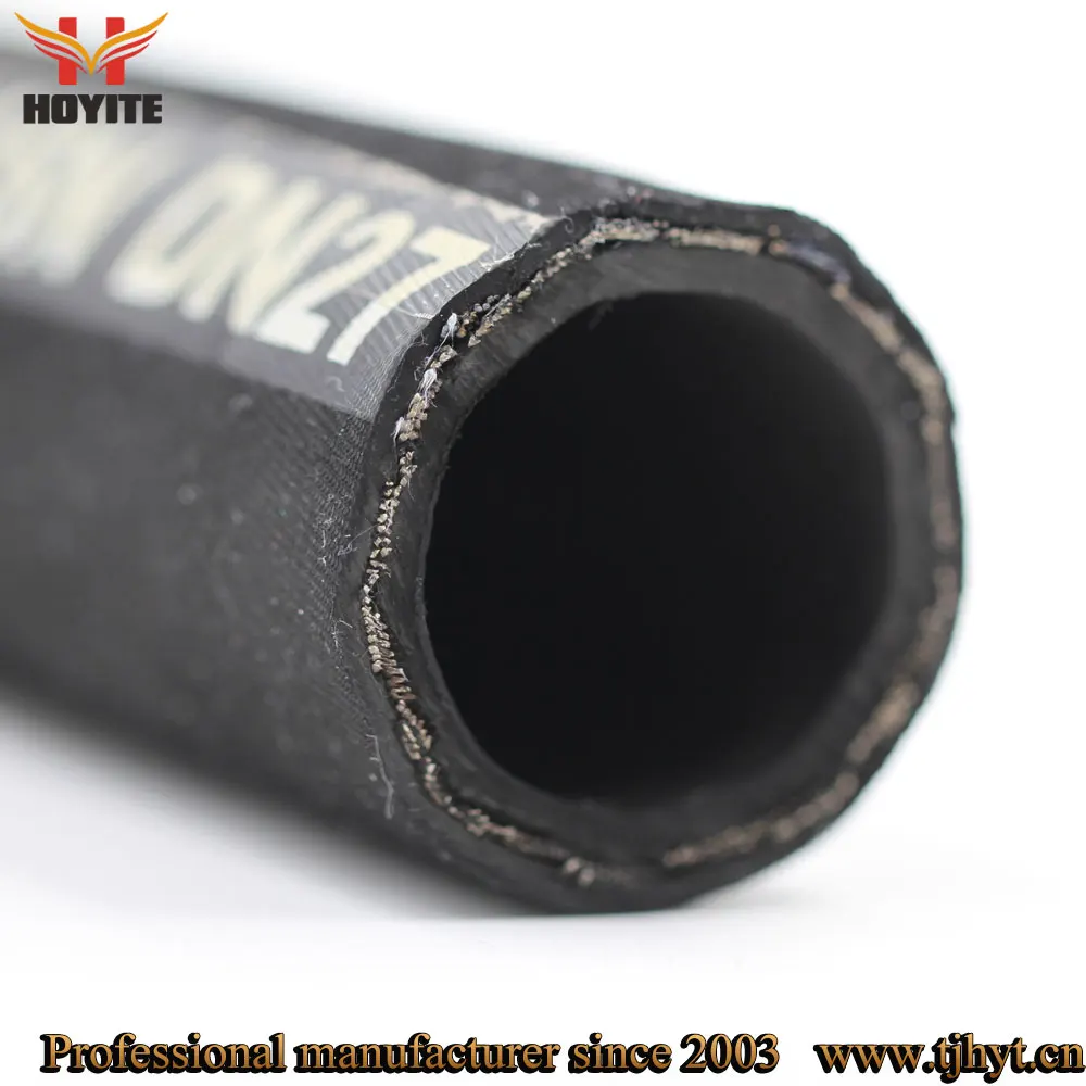 Fabric Covered Hydraulic Oil Resistant Rubber Flexible Hose