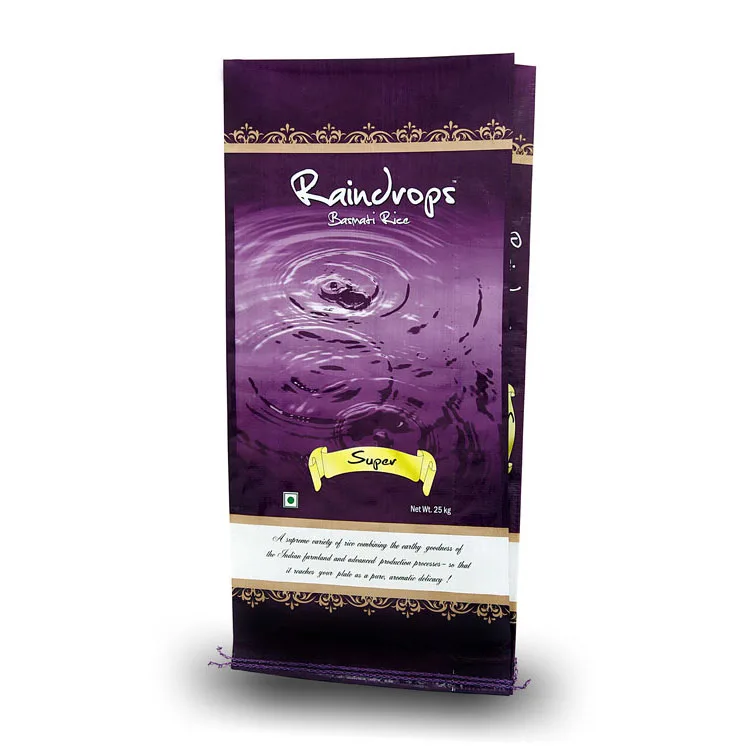 custom laminated pp polypropylene plastic woven bag with easy open strip