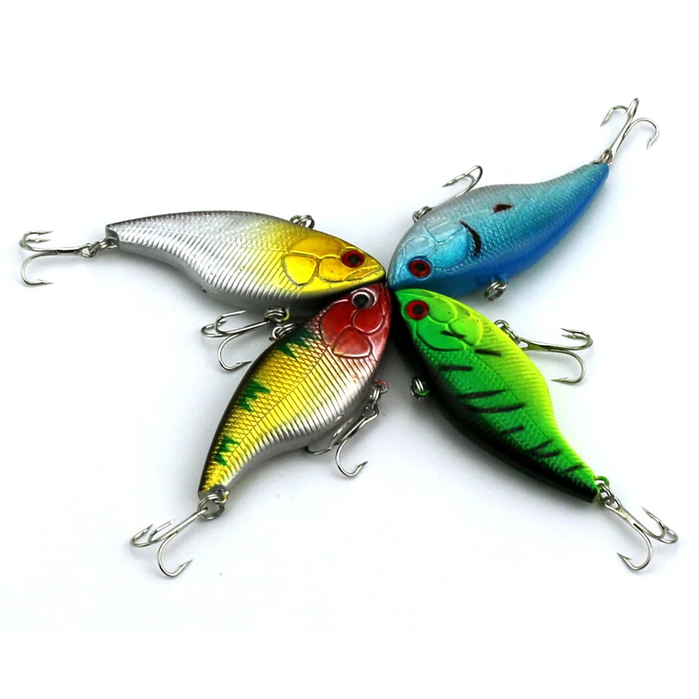75mm 18g ABS Plastic Fishing Hard Lures VIB lure Bait Lipless Crankbait Rattle bait