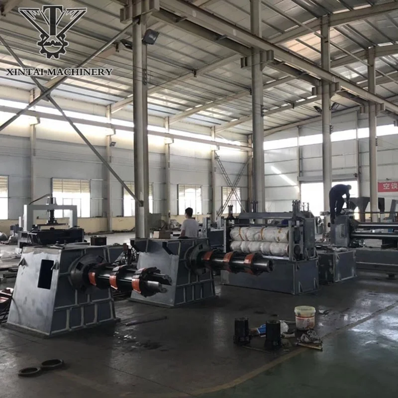 Steel coil flattening leveling rewind coil machine/sheet metal straightening machine in China